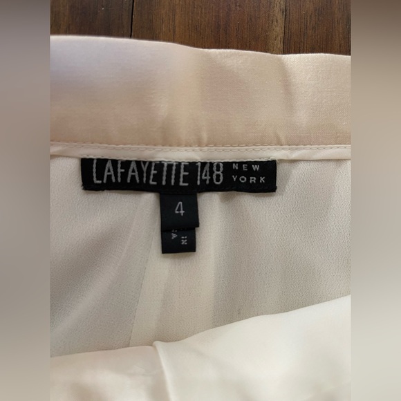 Lafayette 148 New York Ivory wool dress pants - Picture 7 of 16